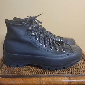 Converse Chuck Taylor All Star Black Leather Sneakers